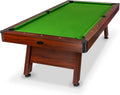 GoSports 7 and 8 ft Pool Tables with Wood Finish - Gray, Black, or Green Felt - Accessories Not Included