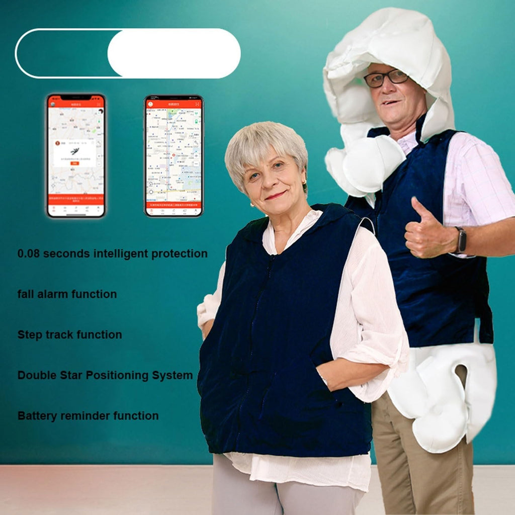 Anti-Fall Vest Airbag Suit Intelligent Protective Clothing 0.08s Pop Up Unisex (One Color Large)