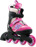 K2 Skates Youth Lumi Pro Pink Adjustable Inline Skates