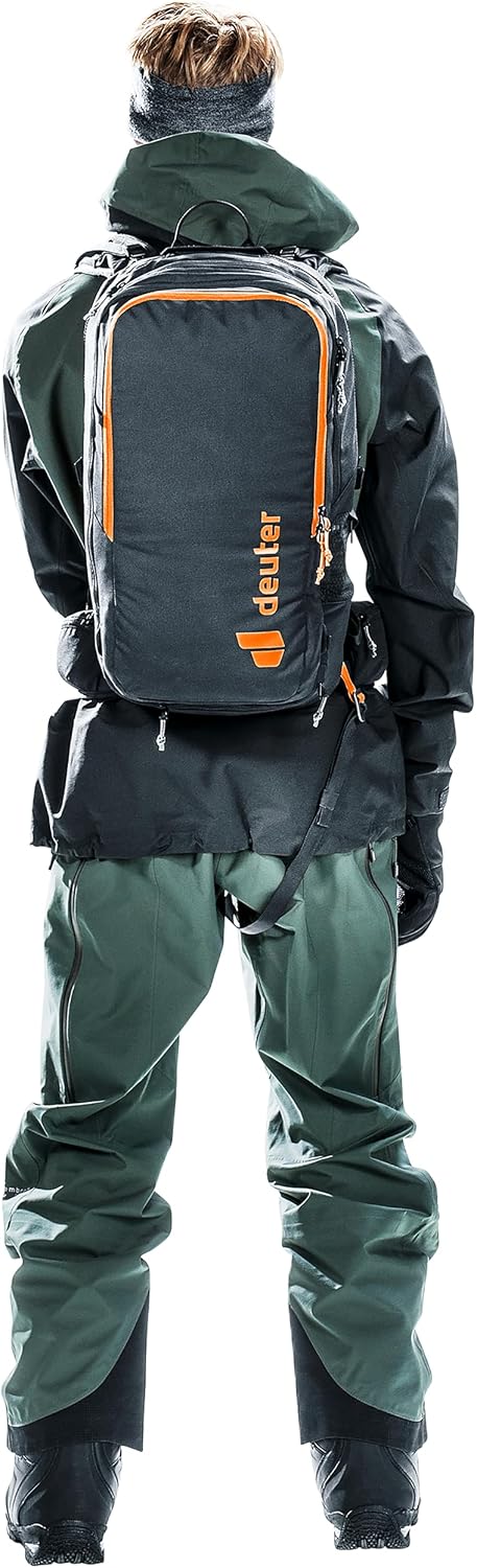 Deuter Unisex Alproof Ride 18L, Freerider Alpine Backpack with Avalanche Airbag System, 18 Liter - Black