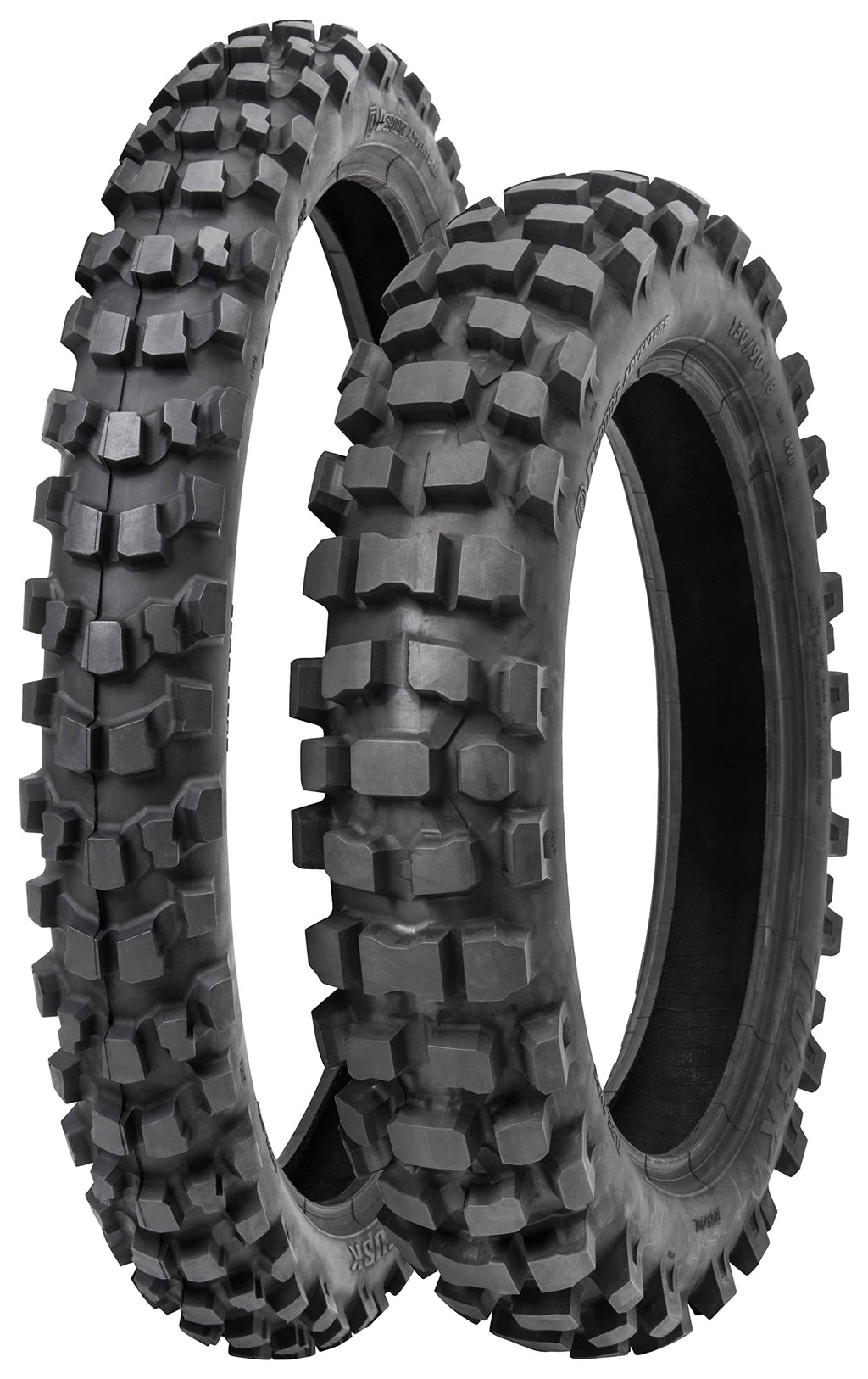 Tusk Dsport Adventure Motorcycle Tire Set Tube Type (90/90-21 (54R)/120/90-18 (65R))
