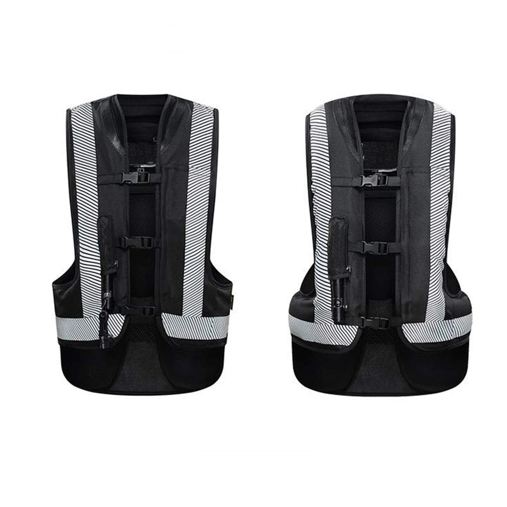 Airbag Vest Cycling Jersey Compressed Gas Fall Protection Suit Mechanical Trigger Multi-directional Airbag Trigger In 0.1 Second Reflective Surface At The Front And Back Suitable For Riding, Riding