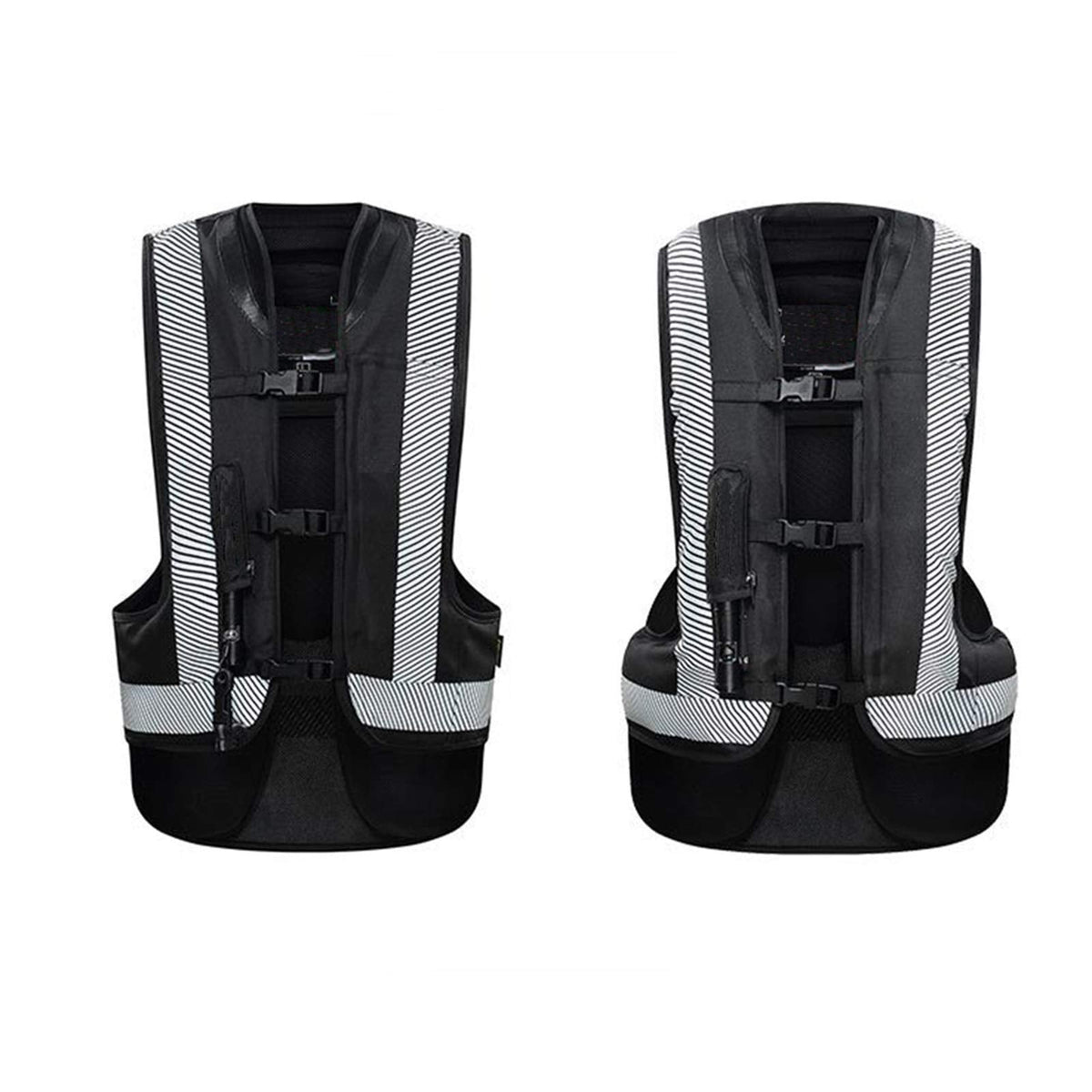Airbag Vest Cycling Jersey Compressed Gas Fall Protection Suit Mechanical Trigger Multi-directional Airbag Trigger In 0.1 Second Reflective Surface At The Front And Back Suitable For Riding, Riding