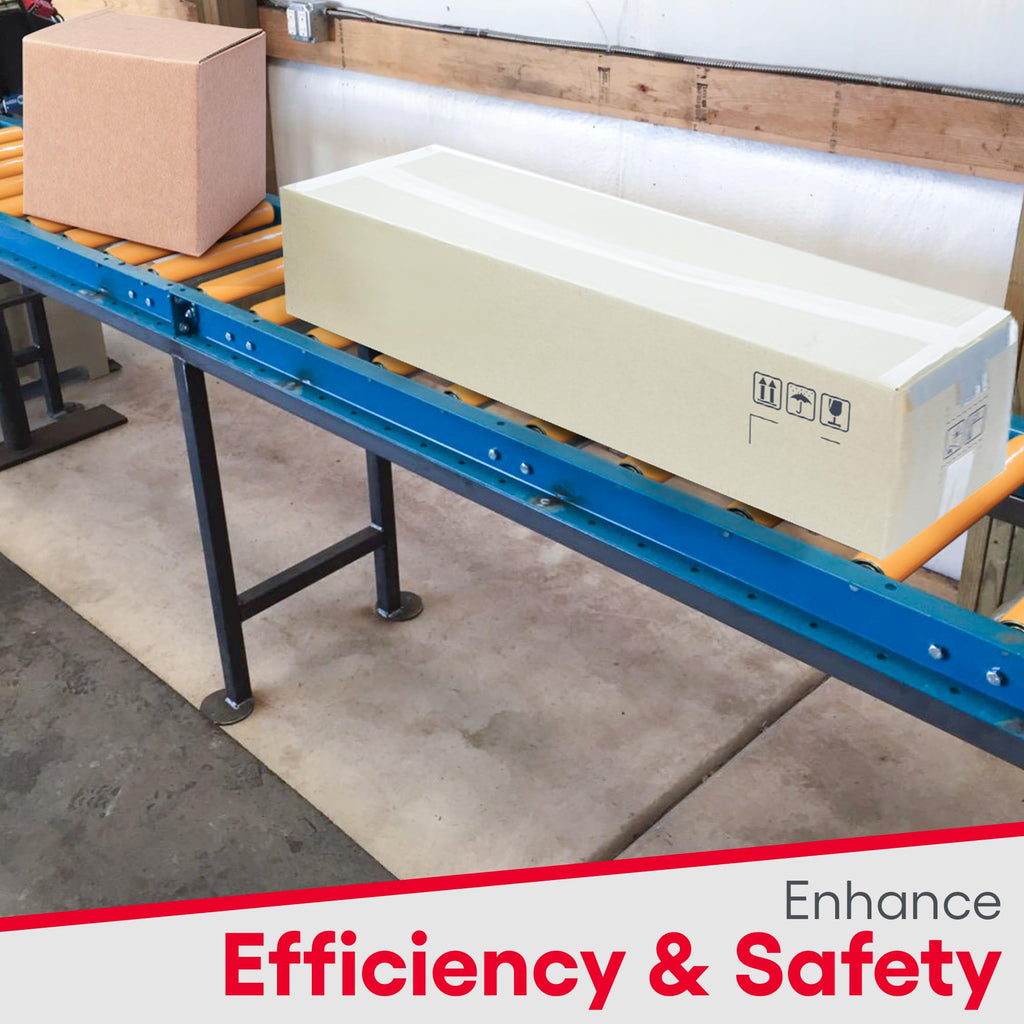 Ultimation Guide Rails Gravity Conveyor Medium Duty, 1.9"D Rollers|5' Rails