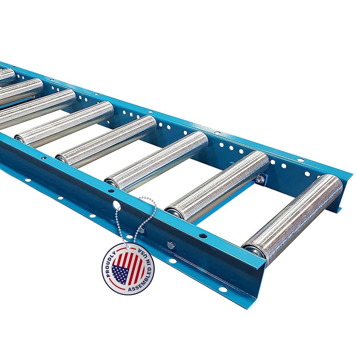 Guide Rails for 1.5â³ Rollers Skate Wheels and Gravity Conveyors - Industrial Roller Table Accessories, 5' Angle Guide Rails, Both Sides Conveyor Railings for Seamless Material Handling By Ultimation