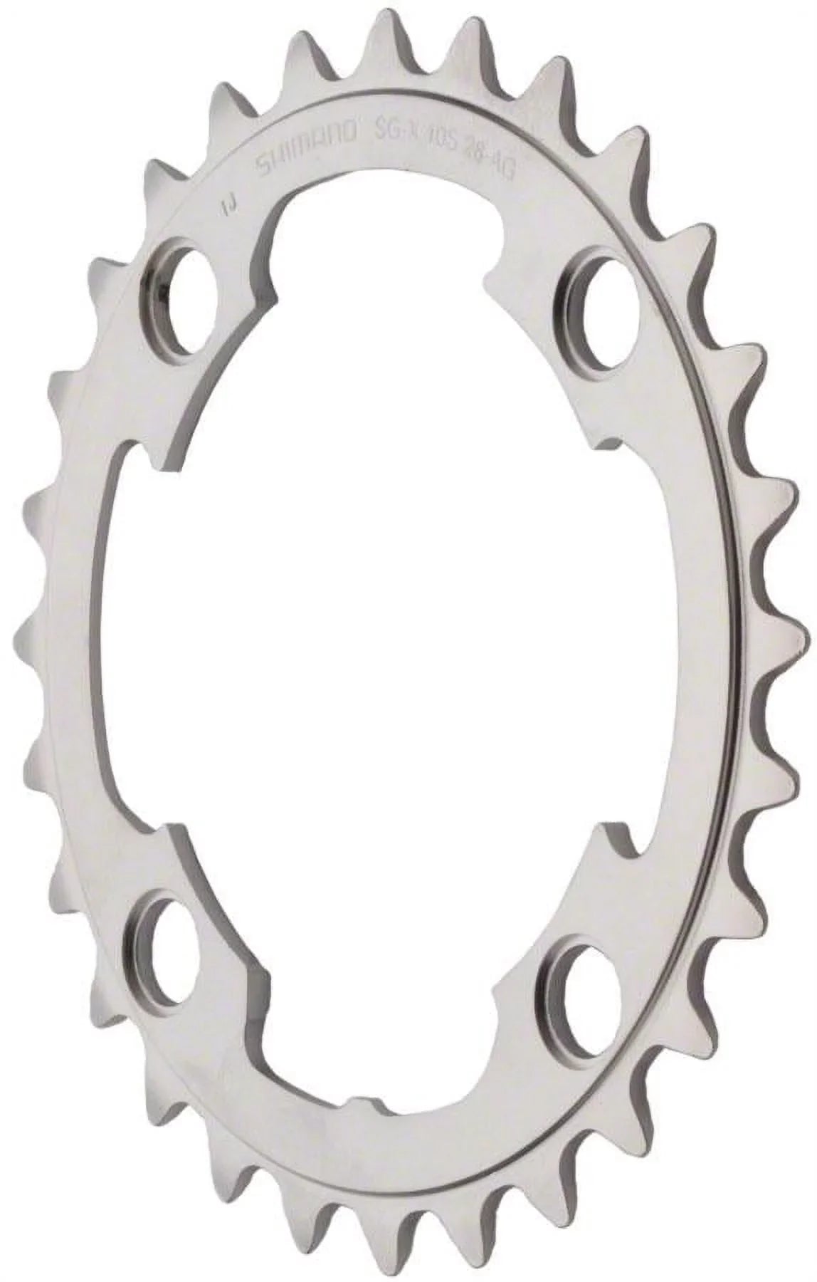 Shimano XTR M985 10-Speed Chainring - Silver Tooth Count: 28 Chainring BCD: 88