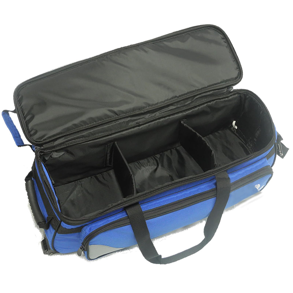 Pyramid Path Triple Tote Roller Plus Bowling Bag with Detachable Shoe Bag (Fits US Mens Size 15), Accessory and Side Pocket, Lightweight Travel Design