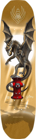 Powell Peralta Andy Anderson Hydrant Flight Skateboard Deck, Gold Foil, 8.4" x 32"