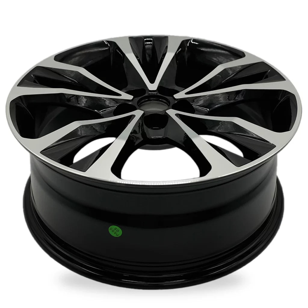 Velospinner 17" x 7" Automotive Rims Brand New Machined Black Wheels for Toyota Corolla 2017, 2018, 2019 OEM Quality Replacement 75208, Set of 4