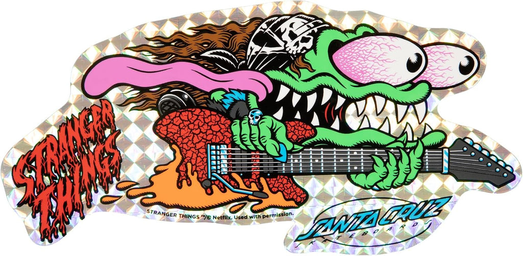 SANTA CRUZ Stranger Things Meek Slasher Eddie Reveal 10.1in x 31.13in Skateboard Decks