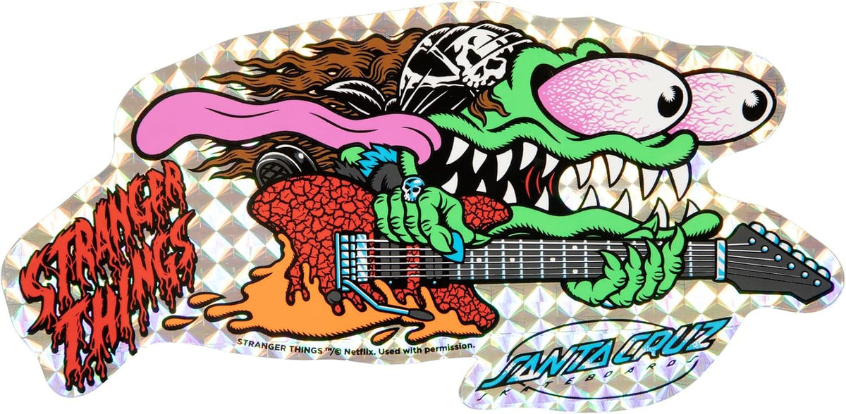 SANTA CRUZ Stranger Things Meek Slasher Eddie Reveal 10.1in x 31.13in Skateboard Decks