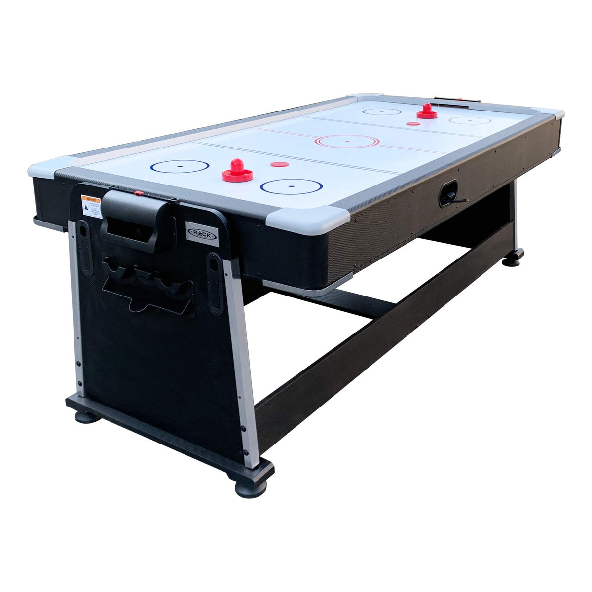 RACK Triad 7-Foot 3-in-1 Multi-Game Swivel Table - Billiards/Pool, Table Tennis & Air Hockey