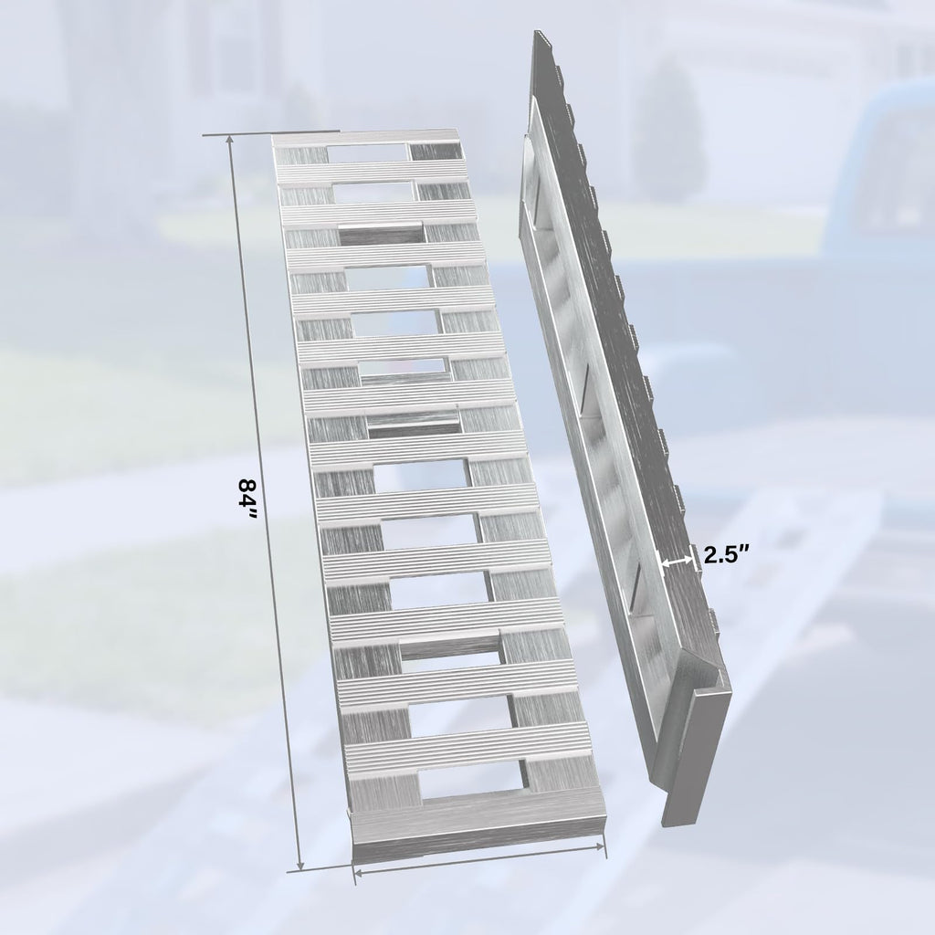 72x15 Inch Aluminum Ramps, 6000Lbs