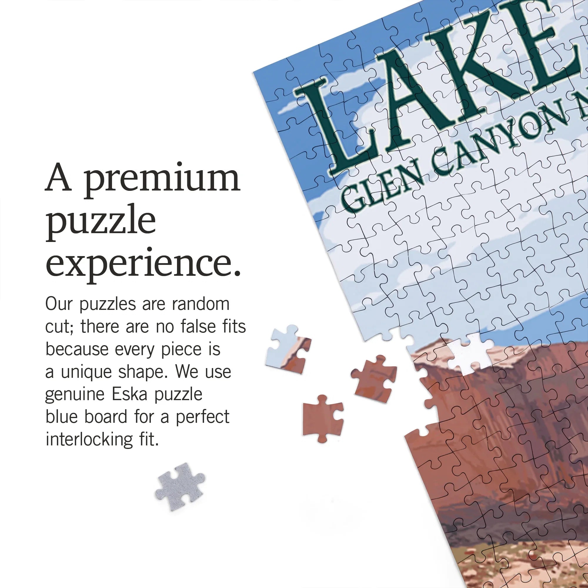 Lantern Press 1000 Piece Jigsaw Puzzle, Lake Powell, Forgotten Canyon
