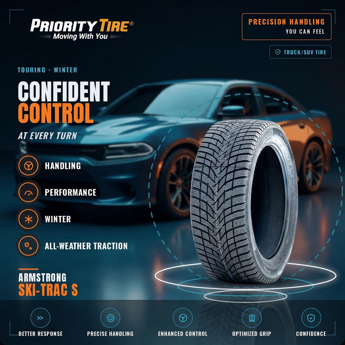 Armstrong Ski-Trac S 225/65R17 106T XL Touring 17 inch Tire
