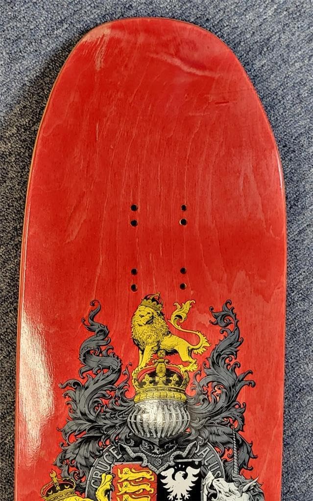 Lance Mountain signed 9.0 Flip Crest Skateboard Deck autograph ~ BAS - Autographed Extreme Sports Products