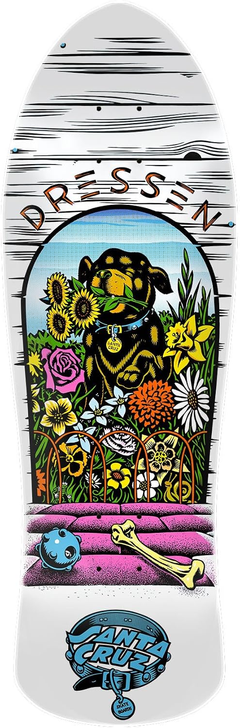 Santa Cruz Dressen Pup Reissue 9.5in x 29.44in Skateboard Decks