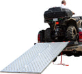 Black Widow Aluminum Punch-Plate Bi-Fold ATV Ramp, 1,500 lb, 71.25" x 44"