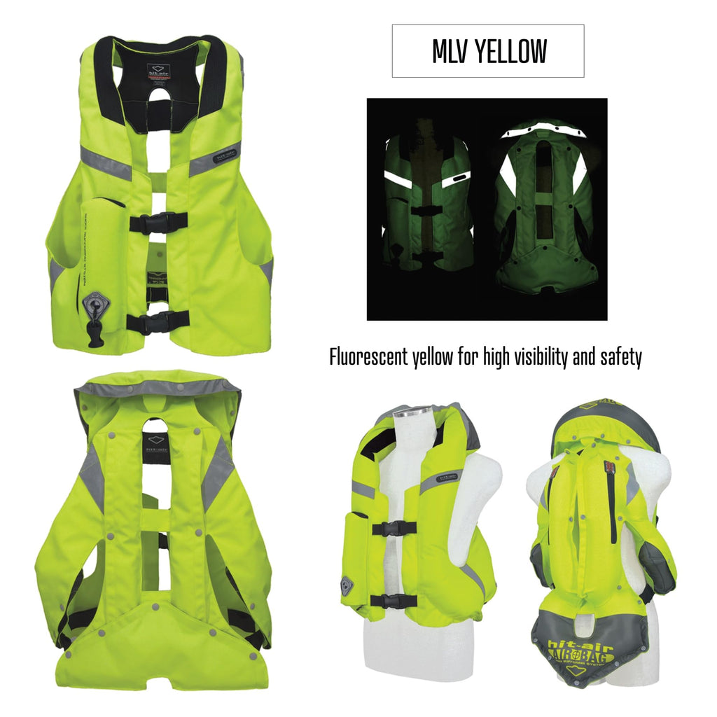Hit-Air MLV Motorcycle Airbag Vest, Automatic CO2 Deployment