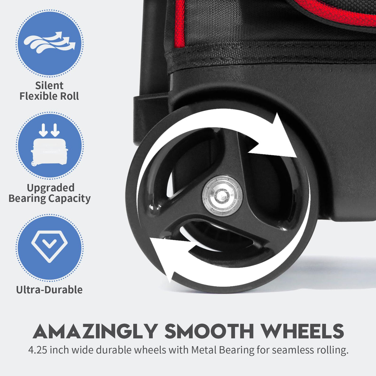Mangrove 3 Ball Bowling Bag with Wheels/Shoe Compartment/Reinforced Base