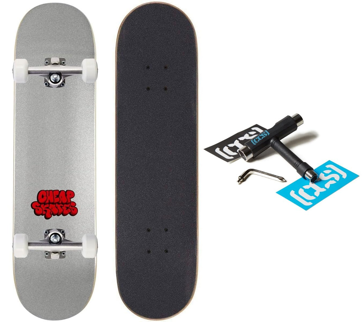 [CCS] Skateboard Complete | Maple Wood | Professional Grade | Fully Assembled with Skate Tool & Stickers | Adults, Kids, Teens, Youth | Boys & Girls