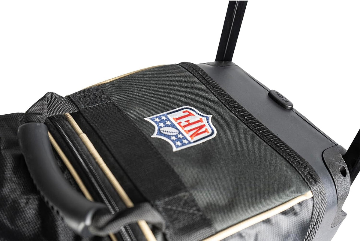 Strikeforce Bowling NFL Three Ball Bowling Roller Bag with Ball, Shoe and Accessory Pockets