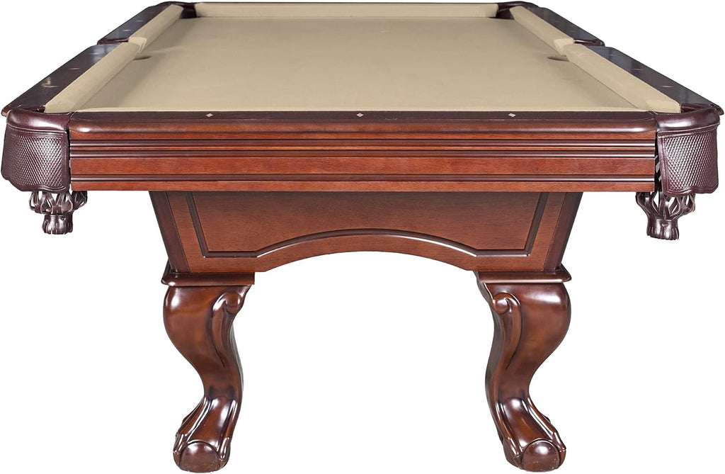 Hathaway Augusta 8 Ft Furniture Pool Table â Includes Cue Sticks, Billiard Balls â Classic Design Perfect for Family, Home, Dining, or Living Room