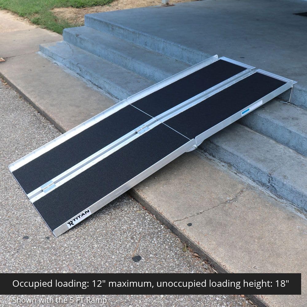 10' Wheelchair Scooter Ramp for Entryway, Home Access, Titan Ramps