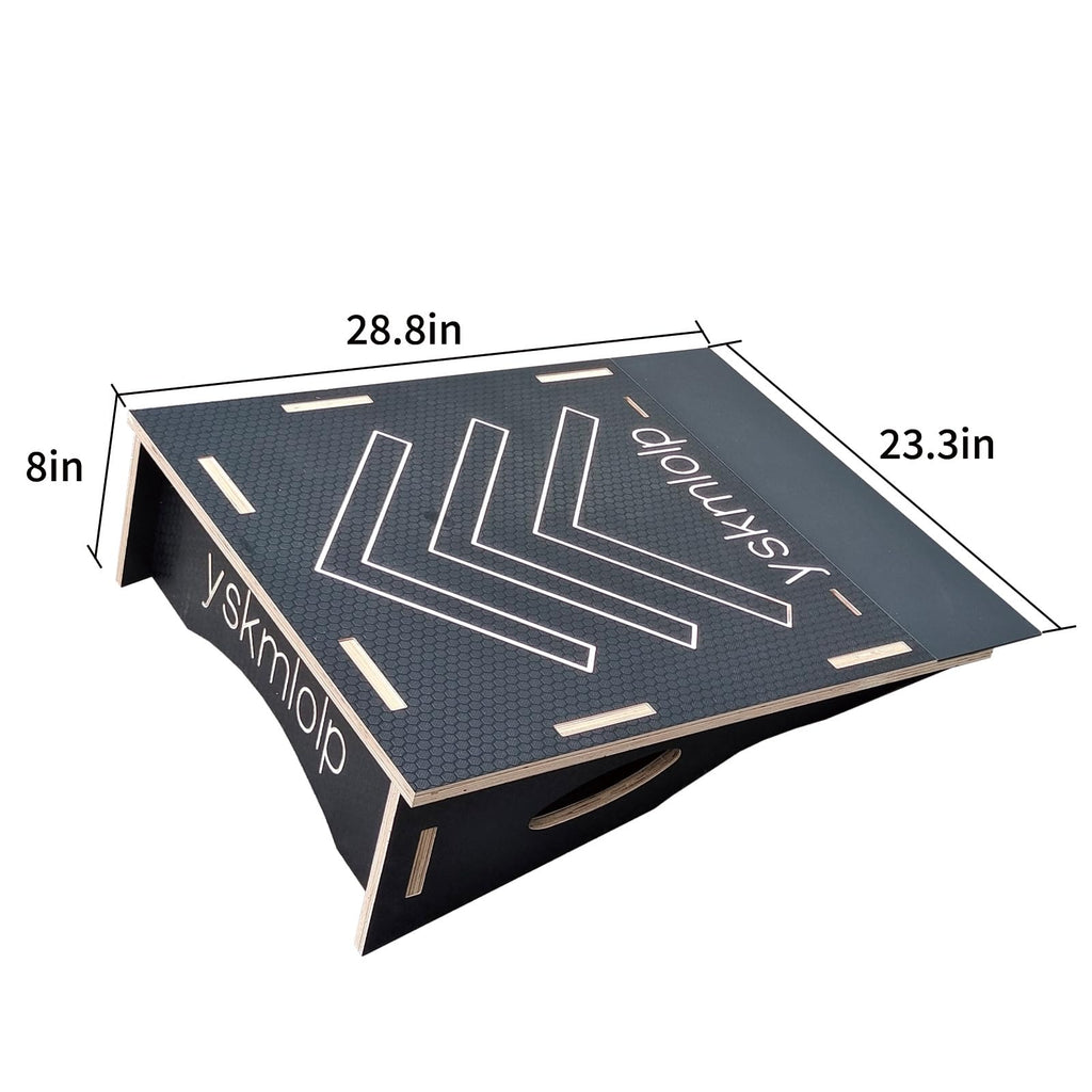 Jump Practice Ramp for BMX Bike & Bicycle & Skateboards ï¼Blackï¼Large Size