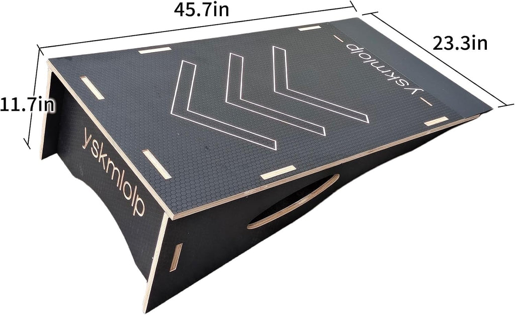 Jump Practice Ramp for BMX Bike & Bicycle & Skateboards ï¼Blackï¼Large Size