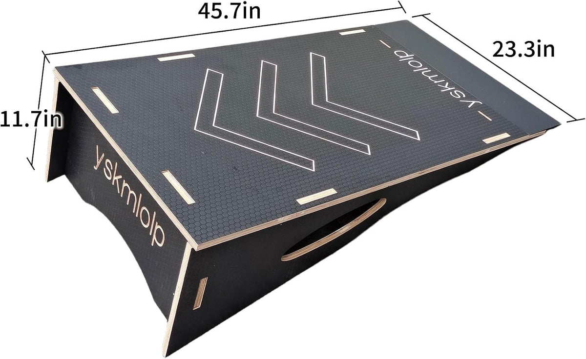 Jump Practice Ramp for BMX Bike & Bicycle & Skateboards ï¼Blackï¼Large Size