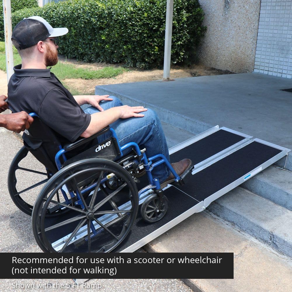 10' Wheelchair Scooter Ramp for Entryway, Home Access, Titan Ramps