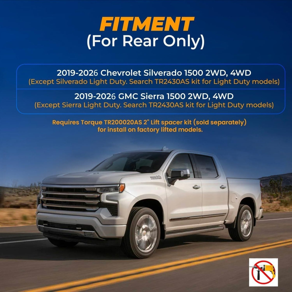 Torque Air Bag Suspension Kit for 2019-2026 Chevy Silverado GMC Sierra 1500