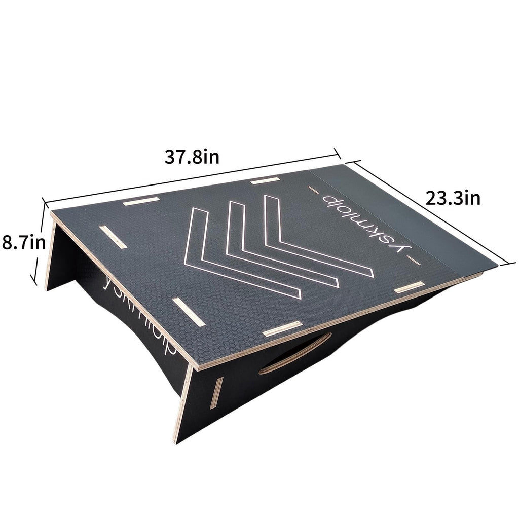 Jump Practice Ramp for BMX Bike & Bicycle & Skateboards ï¼Blackï¼Large Size