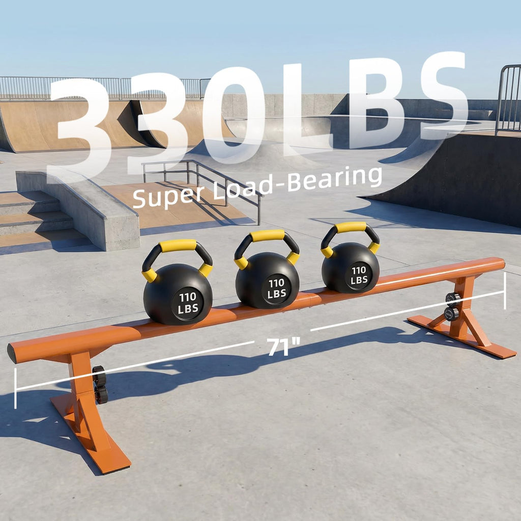 MR Skate Rail Skateboard Ramp Grind Rail Professional Skatepark Grind Rail Adjustable Height Grind Rail