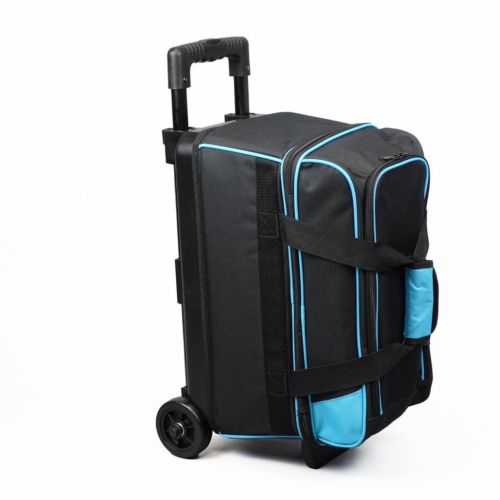 ELITE Basic Bowling Bag Double (2) Ball Roller with Rolling Wheels