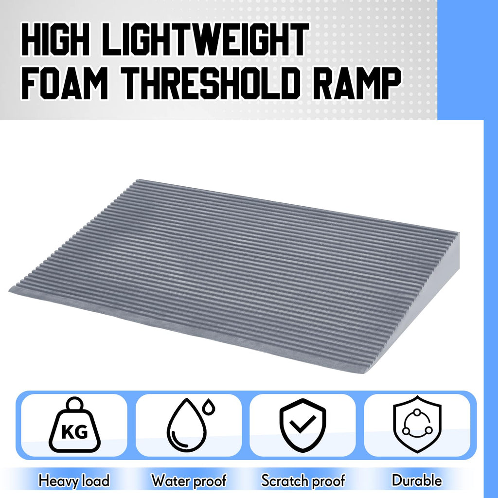 EVA Foam Threshold Ramp for Wheelchair, Black, 36" L X 28" w X 5" h