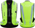 Airbag Suit Anti-Drop Locomotive Airbag Vest Mechanically Trigger The Airbag in 0.1 Seconds with Waterproof ID Pocket Riding Safety Equipment, Suitable for Adult Men and Women