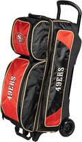 Strikeforce Bowling NFL Three Ball Bowling Roller Bag with Ball, Shoe and Accessory Pockets