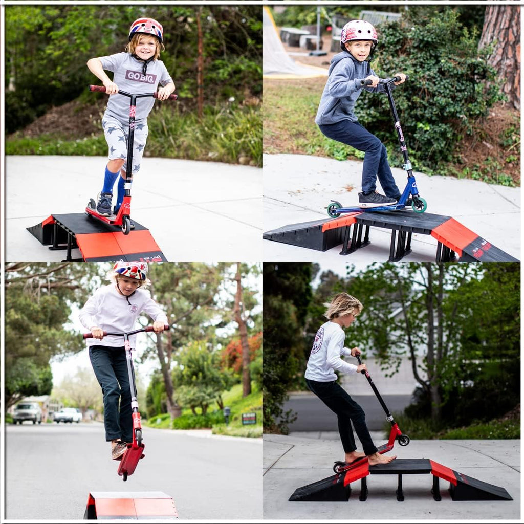 PLATPORTS Skate Ramp, Skateboard Ramp, BMX, Bike Ramps for Kids Ages 6-12, Kicker Ramp, Skateboard Ramps for Kids Ages 6-12