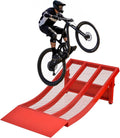 Removable Skateboard Ramps - Heavy Duty Metal Bike Ramps for Kids Ages 7-16 S,Skateboard/Dirt Bike/RC/Jump Ramp | 300Lbs Capacity,45Â° Slopes & Portable with Rubber Feet