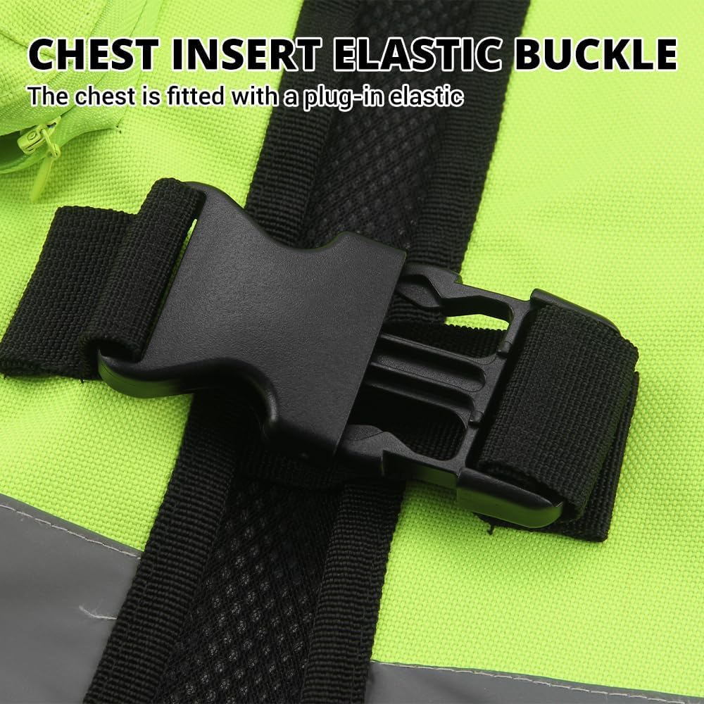 Upgraded Motorcycle Airbag Protective Vest,Inflatable Equestrian Vest with Reflective for Motocross ATV UTV