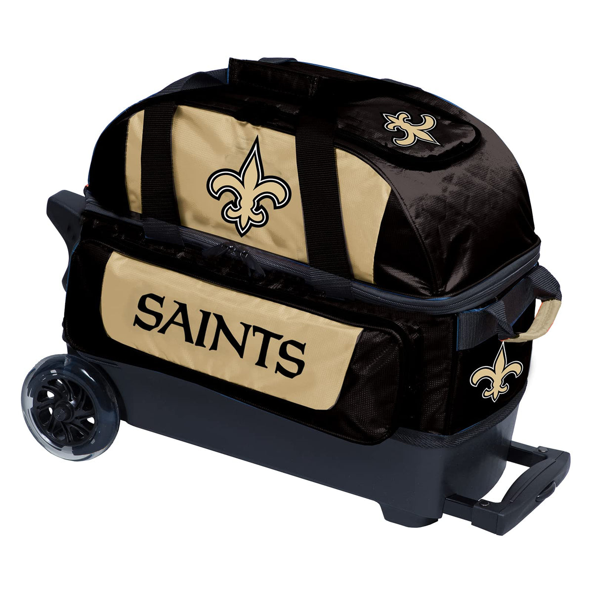 NFL Two Ball Bowling Roller Bag with Ball, Shoe and Accessory Pockets