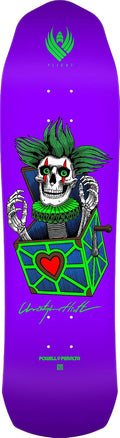 Powell Peralta Chris Hiett Skull Flight Skateboard Deck, Purple, 8.5" x 31.20"