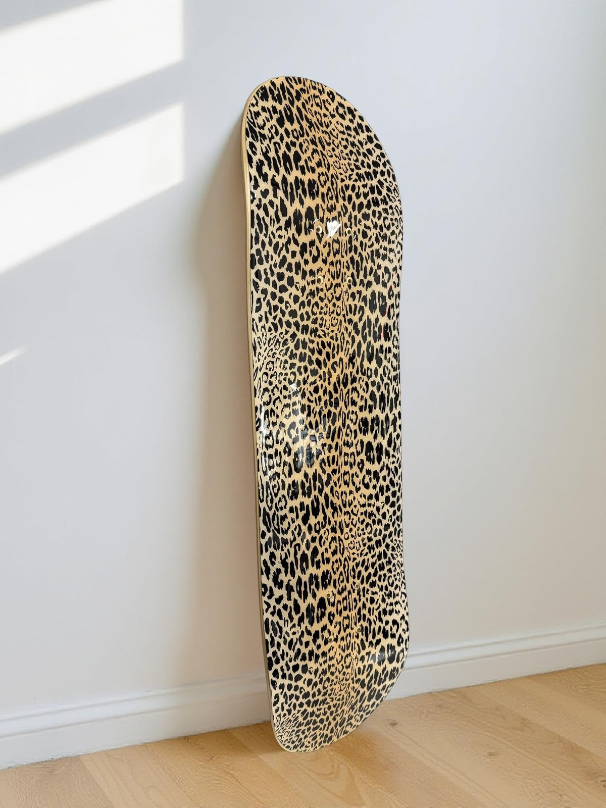 BDTrims 3 Pack Designer-Influenced Pop Art Skateboard Deck Set, Black White and Leopard Print, Premium 7-Ply Maple, Wall Decor, Customization Available