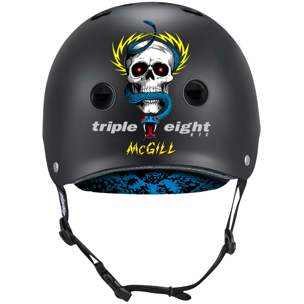 Triple Eight Deep Cover Helmet - Ideal for Skateboarding, Bicycling, BMX, and Roller Skating