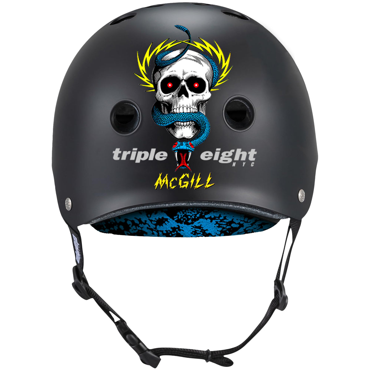 Triple Eight Deep Cover Helmet - Ideal for Skateboarding, Bicycling, BMX, and Roller Skating