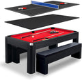 Hathaway Pool Table Combo Set with Benches