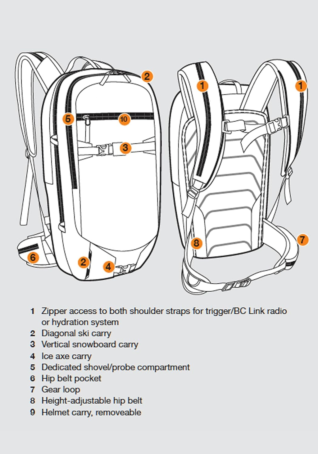 BCA Float 22 Avalanche Airbag Pack - Black