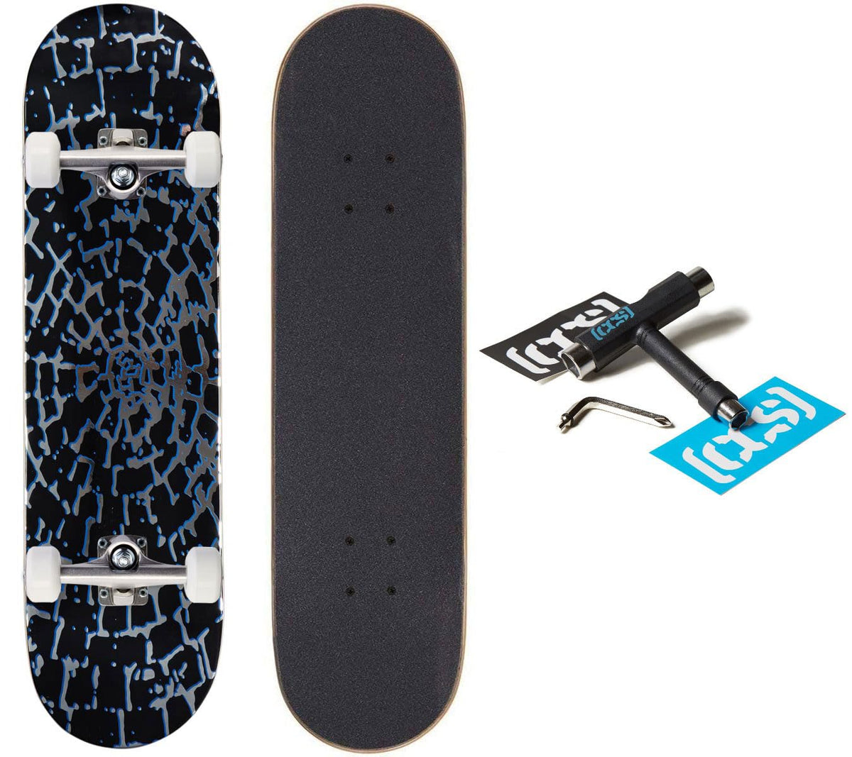 [CCS] Skateboard Complete | Maple Wood | Professional Grade | Fully Assembled with Skate Tool & Stickers | Adults, Kids, Teens, Youth | Boys & Girls